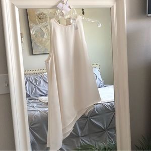 H&M Cream Sleeveless Top SZ 4